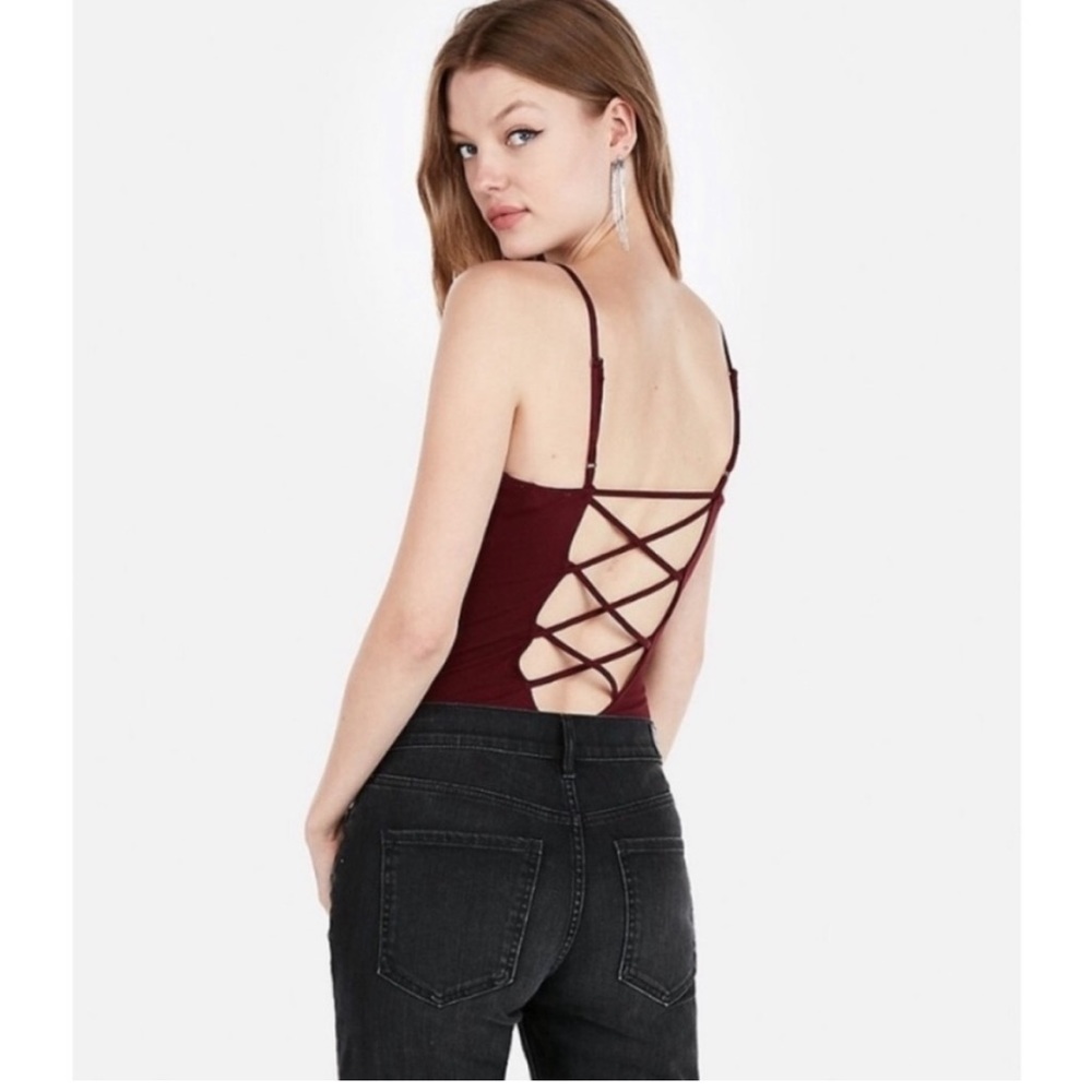 Strappy bodysuit with low back